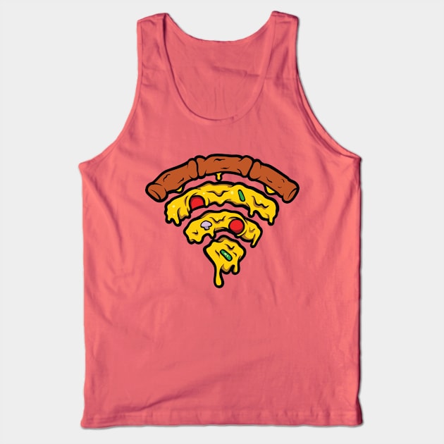 Pizza-Fi Tank Top by Teefold